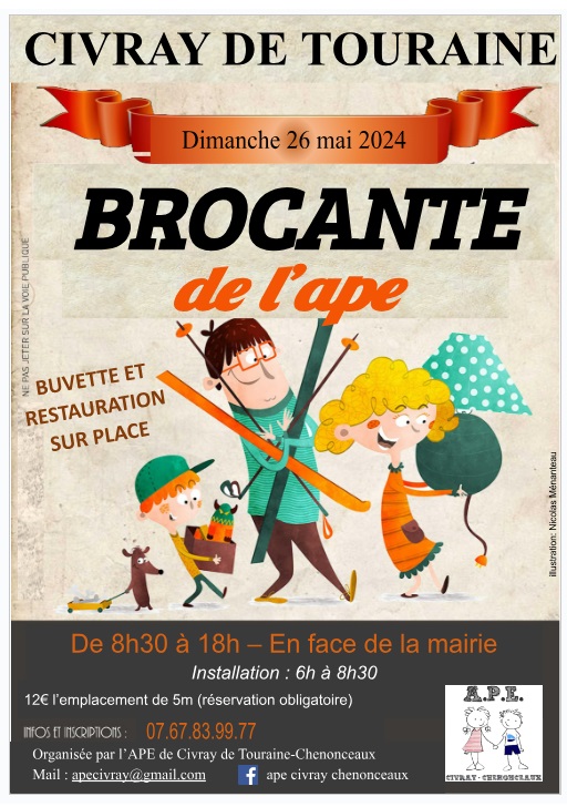 affiche brocante 2024